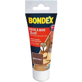 Pâte a bois 2 en 1 - BONDEX - Chene foncé - 80 gr