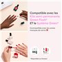 Manucurist Dissolvant Doux : Dissolvant Vernis Green Flash & Vernis à Ongles Green, Bio-Sourcé, Huile de Ricin : sans Acetone, C