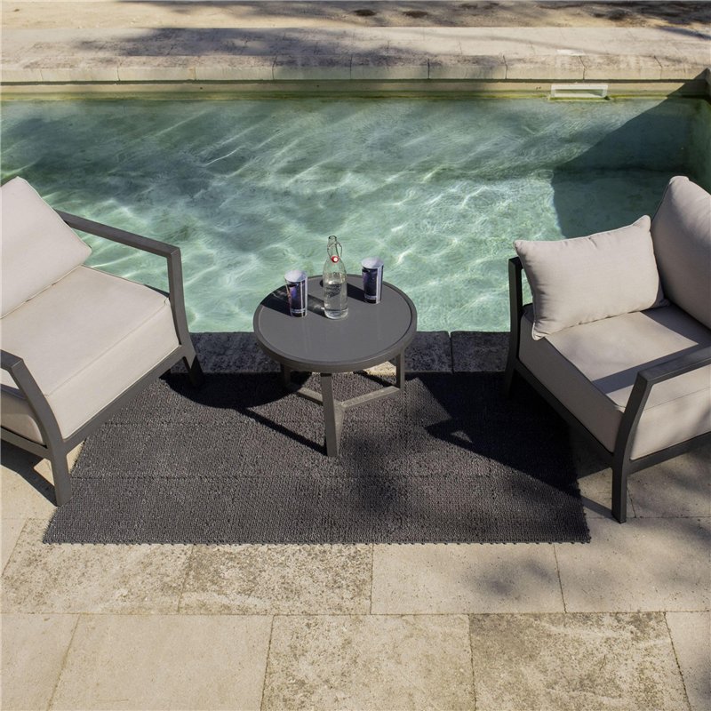 Image secondaire de Dalle grise gazon synthétique 30 x 30 cm lot de 6