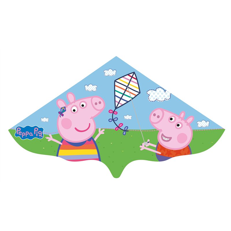 GÜNTHER FLUGSPIELE Paul Günther 1216 - Cerf-volant pour enfants avec motif Peppa Pig, cerf-volant à une corde en film plastique 