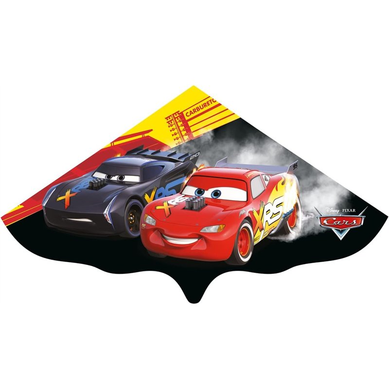GÜNTHER FLUGSPIELE Paul Günther 1182 - Cerf-volant pour enfants Disney Cars Lightning McQueen, prêt à voler, cerf-volant monopla