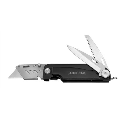 Westcott E-84034 00 Multitool Cutter multifonction Couteau multifonction Lame Drop-Point 7