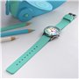 Cander Berlin MNA 1330 T Montre d'apprentissage analogique étanche pour enfant garçon et fille Turquoise, Rose, bracelet