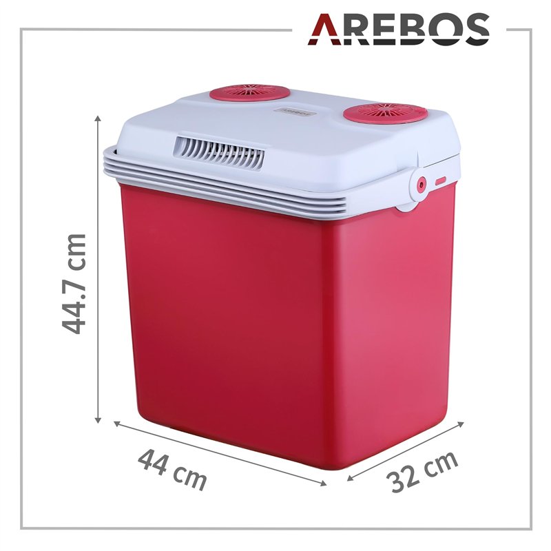Image secondaire de AREBOS Glacières | Boîte réfrigérante | 25 L | Boîte chauffante thermoélectrique | sur Secteur | Mode éco | 12/230 V pour Voitur