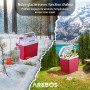 AREBOS Glacières | Boîte réfrigérante | 25 L | Boîte chauffante thermoélectrique | sur Secteur | Mode éco | 12/230 V pour Voitur