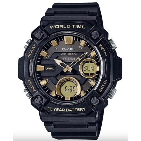Montre Homme Casio OVERSIZE 10 YEAR BATTERY Noir (Ø 52 mm)