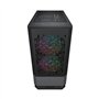 COUGAR GAMING | BOITIER PC GAMING | MG 140 AIR RGB NOIR MINI TOUR - Inclus 3 ventilateurs ARGB - Éclairage RVB - Contrôleur LED 
