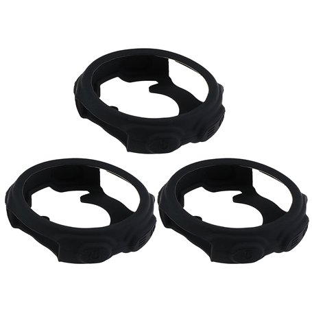 eMagTech 3X Étui de Protection pour Montre en Silicone Noir Étuis Smartwatch Antichoc Compatibles avec Garmin Forerunner 235 735