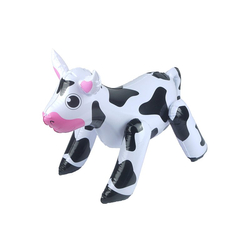 Henbrandt Vache gonflable en forme de vache - Jouet gonflable - Décoration de fête - Accessoire de déguisement - Accessoire de f