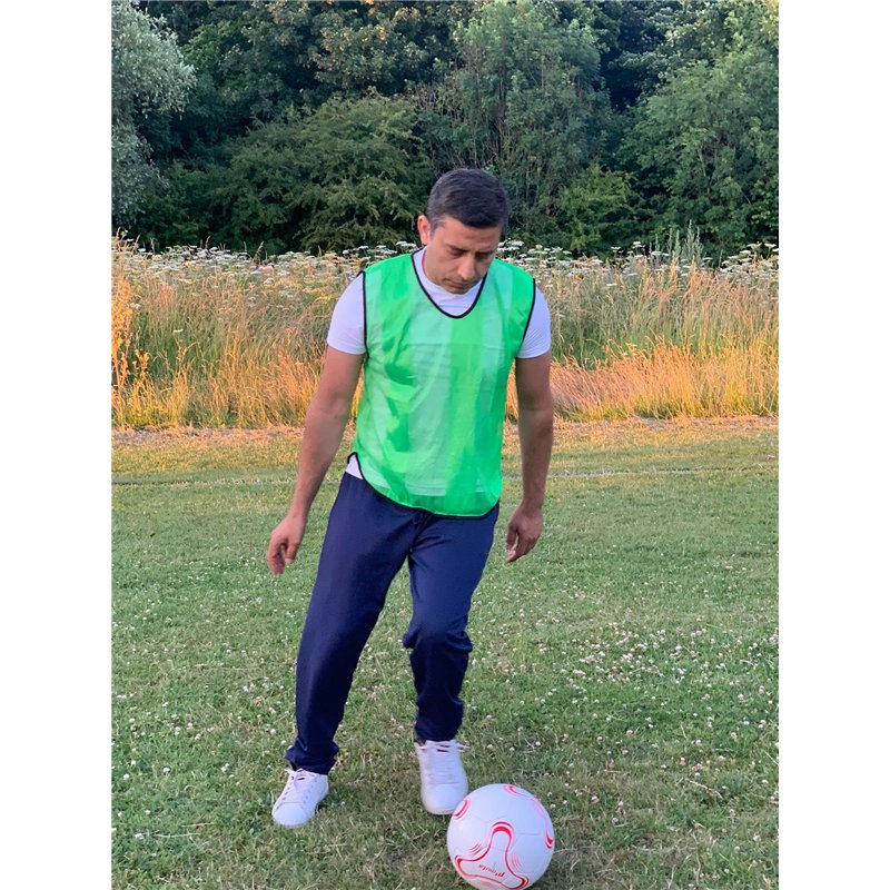 Image secondaire de Lot de 10 bavoirs d'entraînement de football pour enfants - Tailles juniors - Pour entraînement - En maille - Pour le netball, l