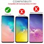 TECHGEAR [2 Pack] Protection Écran Galaxy S10 [ghostSHIELD] Film de Protection Souple en TPU avec Protection Totale de l’Écran C