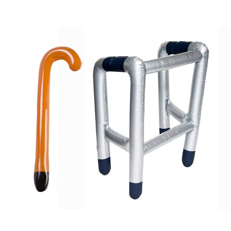JZK Cadre Gonflable Zimmer Jouet Bâton de Marche, Cadeau de Blague pour 50ème 60ème 70ème 80ème 90ème Cadeau Amusement de Fête A