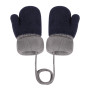 JINTN Moufles Enfant Filles Garçons 0-3 Ans Gants Tricot Hiver Bébé Moufles Epais Doublure Polaire Gants Chauds Adorable avec 2 
