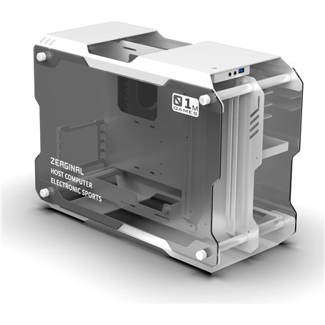Zeaginal ZC-01M (Blanc) ZC-01M-WH - Boitier PC Aluminium Ouvert Gaming