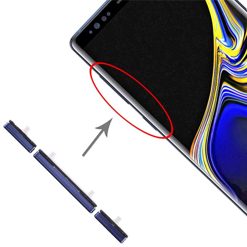 Image secondaire de Compatible avec Samsung Galaxy Note 9 N960 N960F Kit de touches extérieures latérales Bouton d'allumage Power ON OFF + bouton co