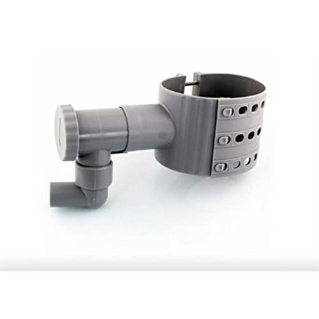 PVC Récupérateur Collecteur Eau de Pluie + scie Cloche pour gouttière de 75 à 100 mm