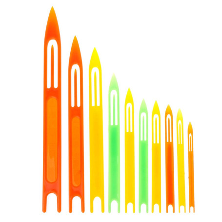 WOWOWO 10 Pcs Filet De Pêche Aiguille De Réparation Filet Ligne Navettes en Plastique Réparation Tissage