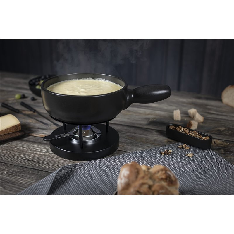 Image secondaire de KUHN RIKON Fondue au fromage Caquelon Induction Classic, noir, 23 cm