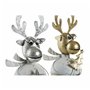 Décorations de Noël DKD Home Decor Métal Renne (14 x 13 x 27 cm) (2 pcs)