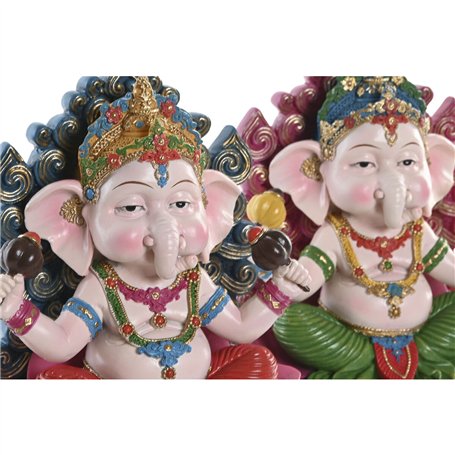 Montre DKD Home Decor Argent Champagne polypropylène Miroir (5 pcs) (2 pcs)