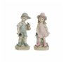 Figurine Décorative DKD Home Decor Bleu Rose Résine Enfant (18 x 15 x 41 cm) (2 pcs)