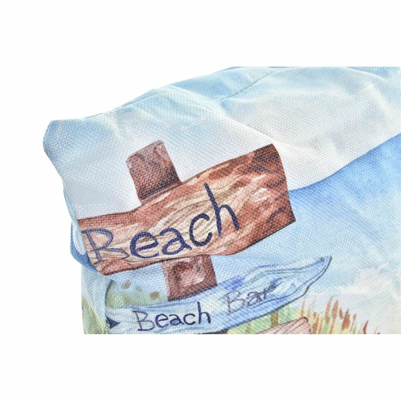 Image secondaire de Coussin DKD Home Decor Plage Polyester Aluminium Multicouleur méditerranéen (45 x 10 x 45 cm) (2 Unités)