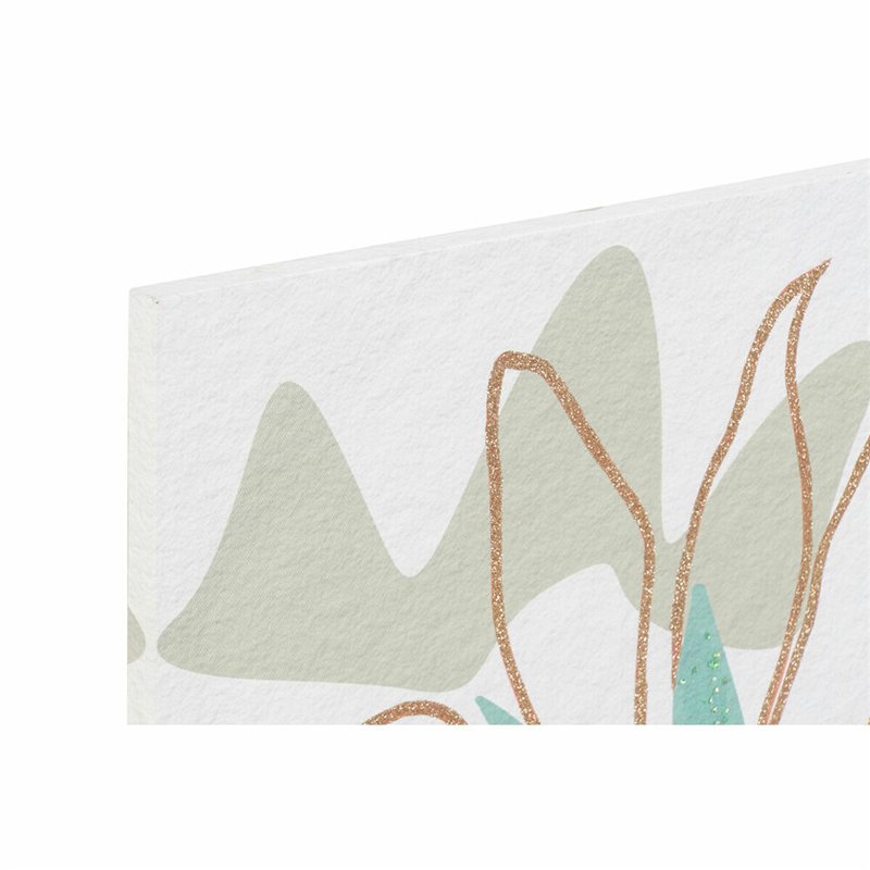 Image secondaire de Toile DKD Home Decor Fleurs (60 x 1,8 x 60 cm) (4 Unités)