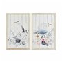 Cadre DKD Home Decor Oiseau méditerranéen (40 x 1