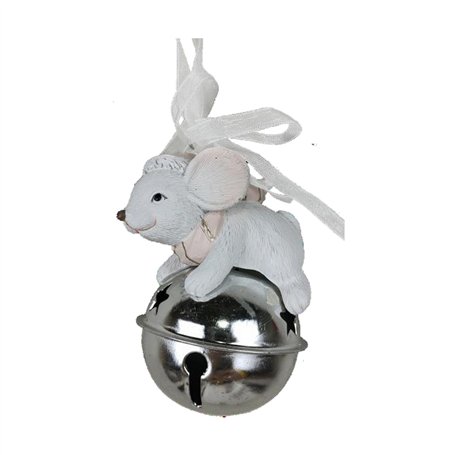 Décorations de Noël DKD Home Decor Souris Résine (7 x 4