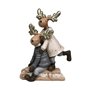 Décorations de Noël DKD Home Decor Résine Renne (13 x 6 x 18 cm) (4 Unités)