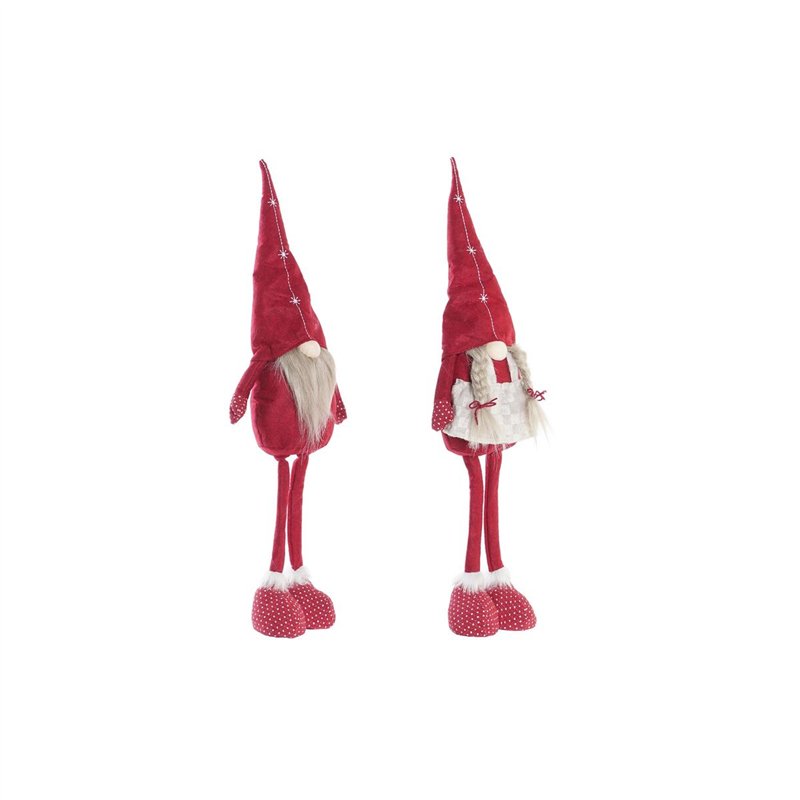 Figurine Décorative DKD Home Decor Noël Gnome Polyester (22 x 10 x 73 cm) (2 Unités)