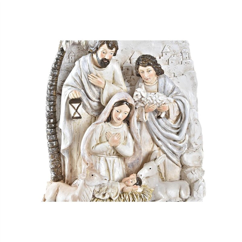 Image secondaire de Crèche de Noël DKD Home Decor Doré Crème Résine Multicouleur (18 x 9 x 25,5 cm) (2 Unités)