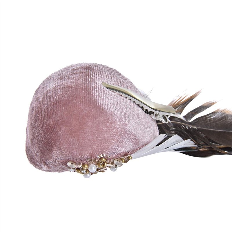 Image secondaire de Décorations de Noël DKD Home Decor Polyester Oiseau (25 x 8 x 8 cm) (2 Unités)