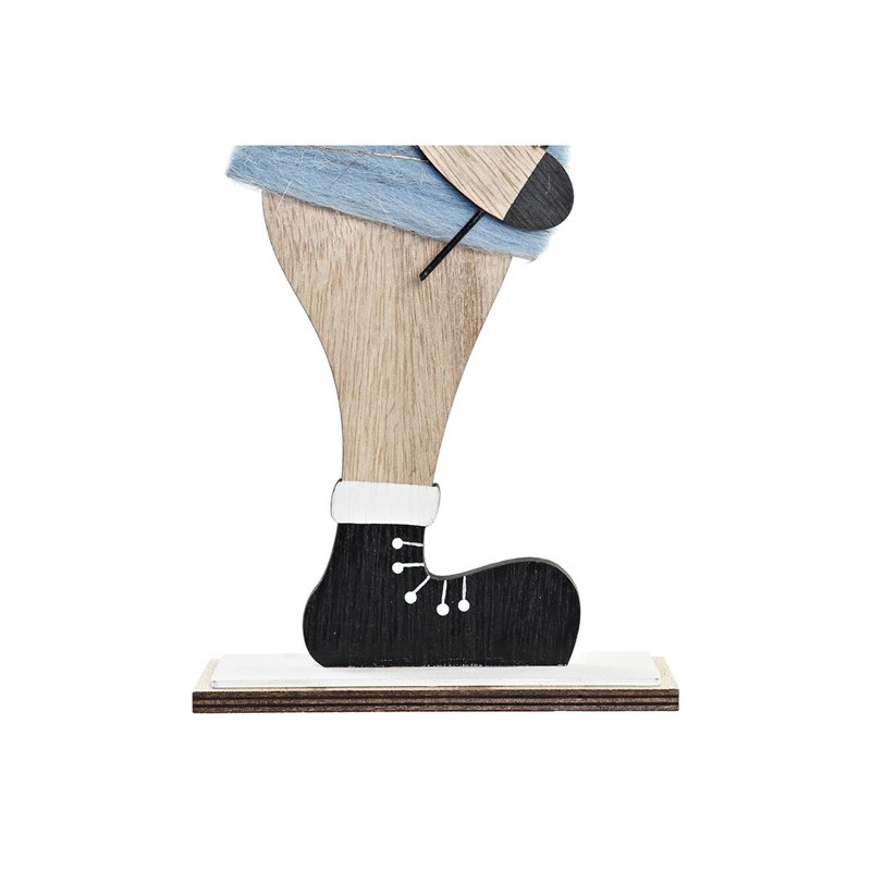 Image secondaire de Décorations de Noël DKD Home Decor Bois Polyester Renne (5 x 22 x 41 cm) (4 Unités)