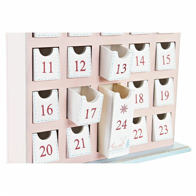 Image secondaire de Calendrier de lAvent DKD Home Decor Bois Maison (27 x 7 x 40 cm) (2 Unités)