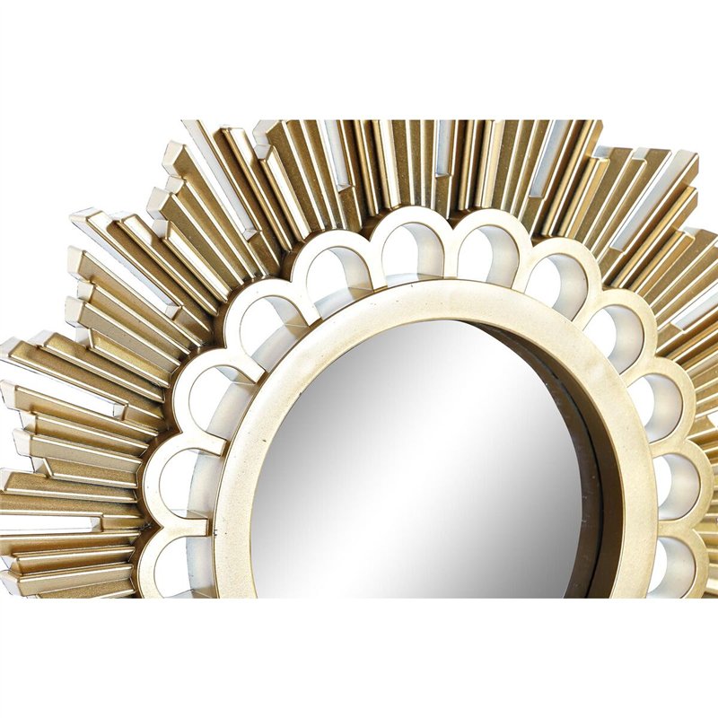 Image secondaire de Horloge Murale DKD Home Decor Miroir PP (25 x 2,5 x 25 cm) (2 Unités)