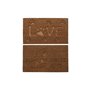 Paillasson DKD Home Decor Marron Caoutchouc Coco (75 x 45 x 2