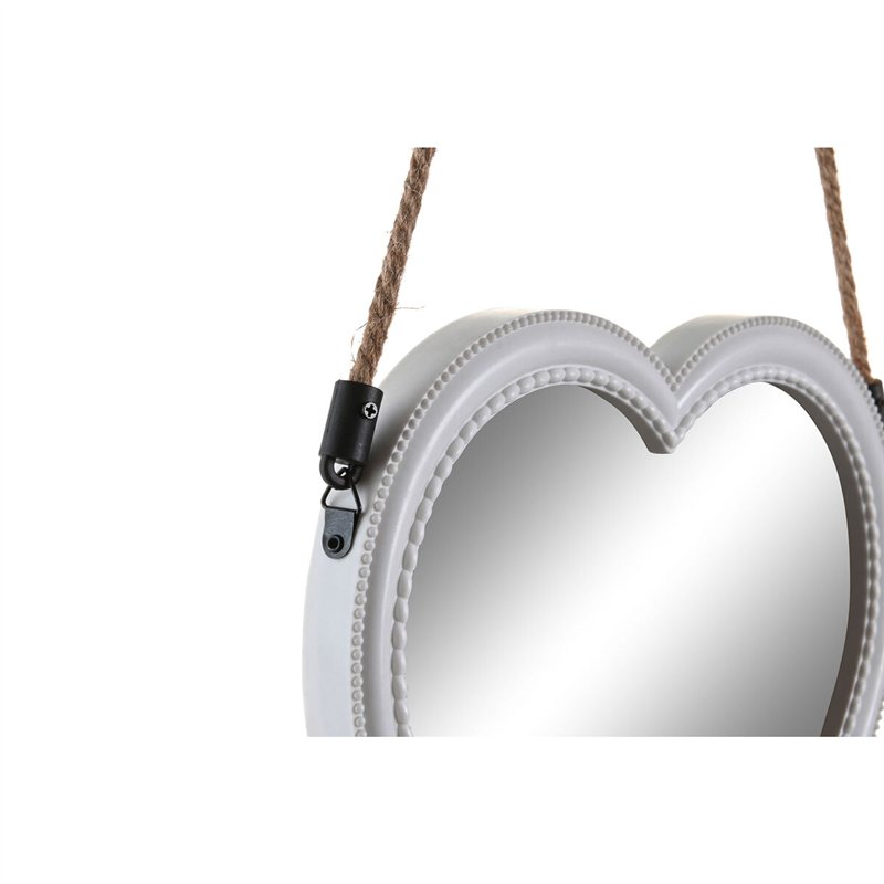 Image secondaire de Ensemble de miroirs DKD Home Decor Scandi Verre Blanc polypropylène (26 x 3 x 26 cm) (2 Unités)