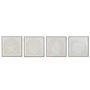 Cadre Home ESPRIT Blanc Crème méditerranéen 40 x 3 x 40 cm (4 Unités)