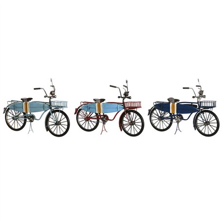 Figurine Décorative Home ESPRIT Bleu Rouge Blue marine 30 x 13 x 22 cm (3 Unités)