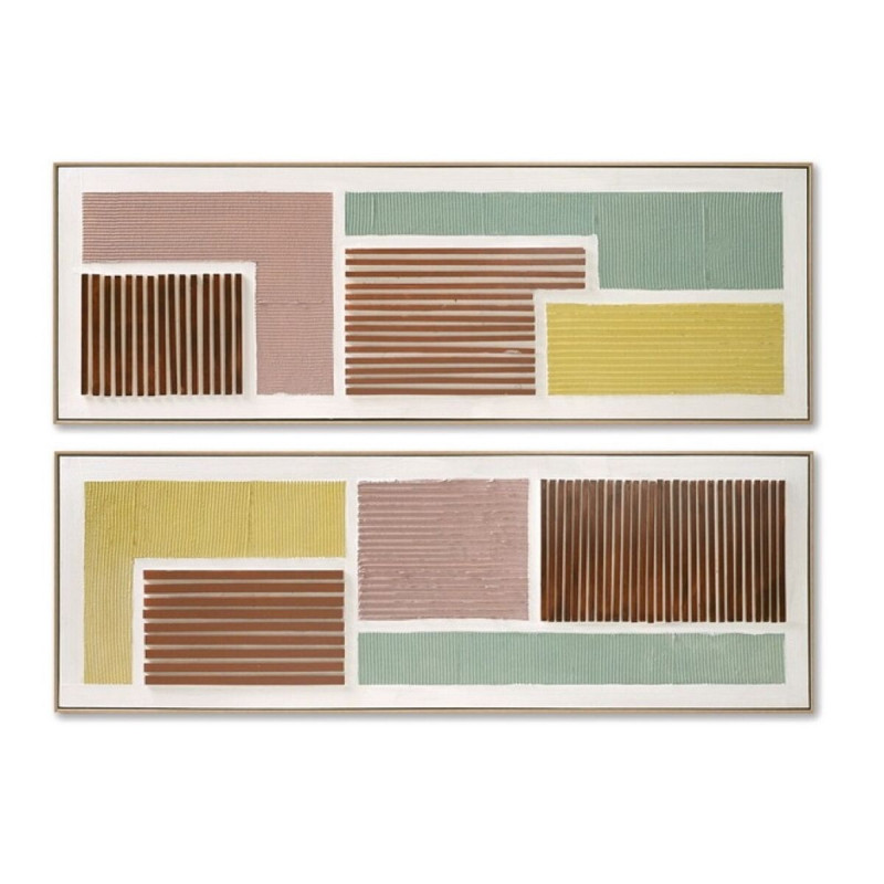 Cadre Home ESPRIT Moderne Urbaine 152 x 4,5 x 52 cm (2 Unités)