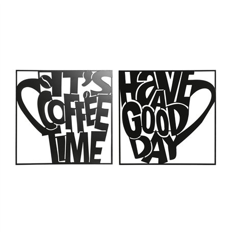 Décoration murale Home ESPRIT Noir Vintage Tasse 44