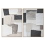 Cadre Home ESPRIT Blanc Noir Beige Abstrait 103 x 4