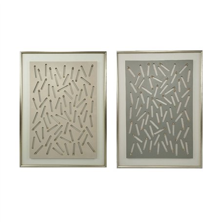 Cadre Home ESPRIT Vert Beige Doré Moderne Urbaine 90 x 3