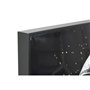 Cadre Home ESPRIT Bleu Noir Moderne Astronaute Laqué 100 x 4 x 100 cm (2 Unités)