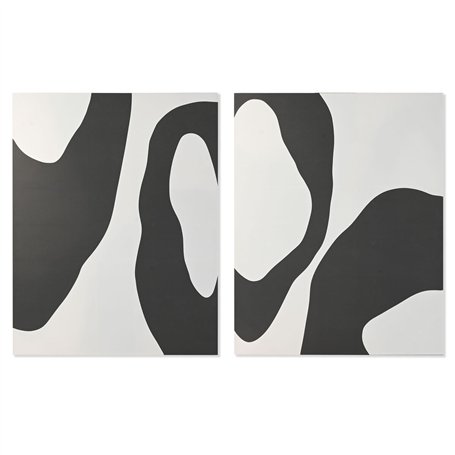 Cadre Home ESPRIT Blanc Blue marine Moderne Urbaine 140 x 3 x 180 cm (2 Unités)