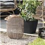 Pot de fleurs carré - DEROMA - Origin - 30 L - Anthracite