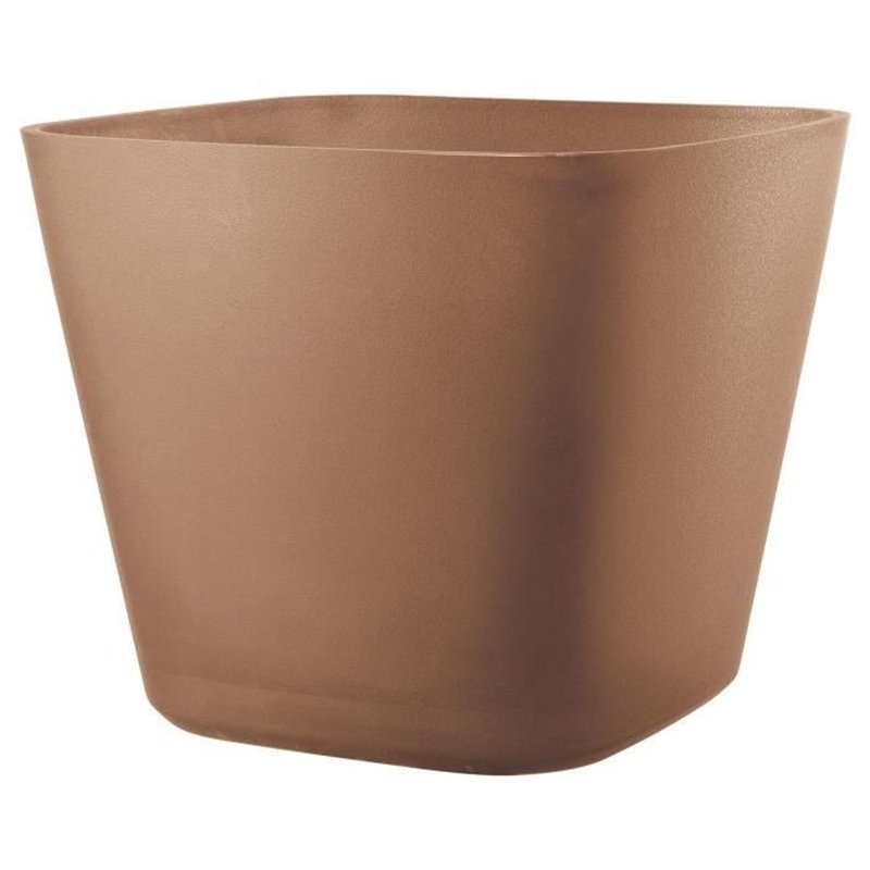 Pot de fleurs carré - DEROMA - Origin - 29 L - Terre cuite