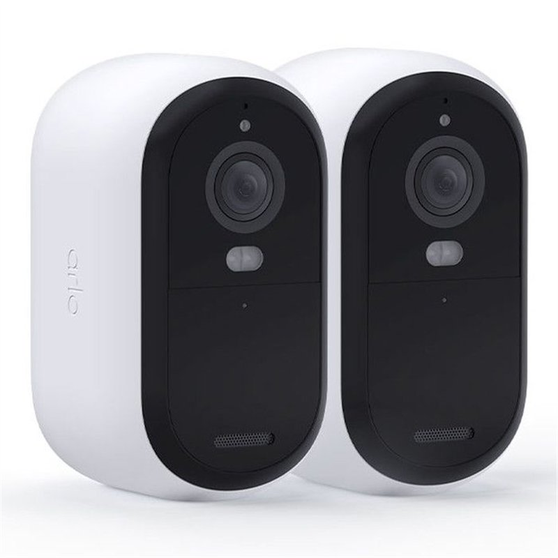 Caméra de surveillance - ARLO - Essential2 2K - Vision nocturne couleur - Autonomie 6 mois - Pack de 2