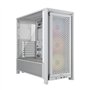 Boîtier PC - CORSAIR - Série FRAME 4000D RS ARGB - Moyen-tour - 3 ventilateurs ARGB - Blanc